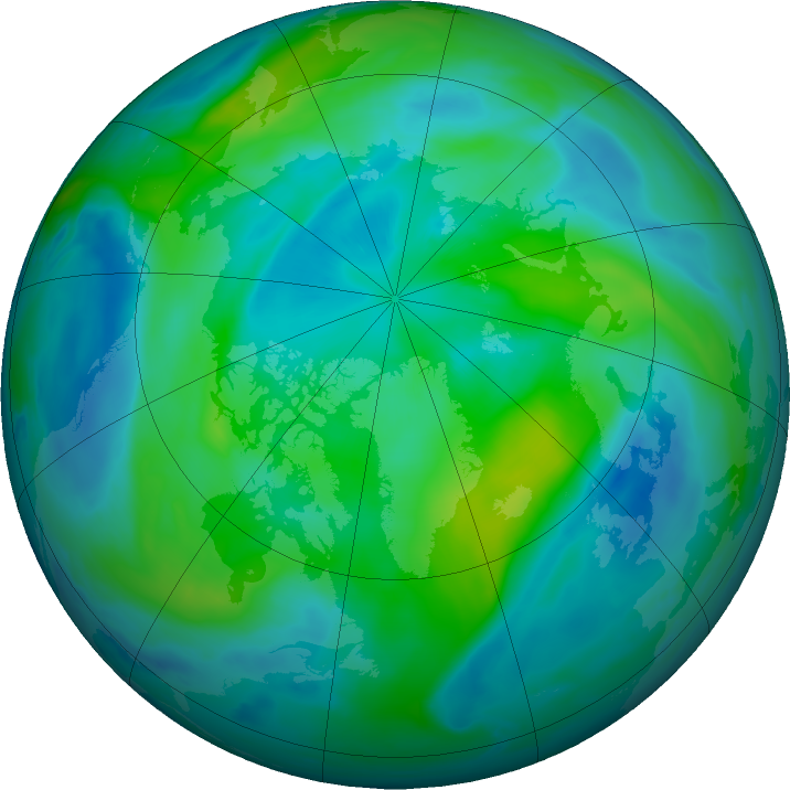 Arctic ozone map for 26 September 2018